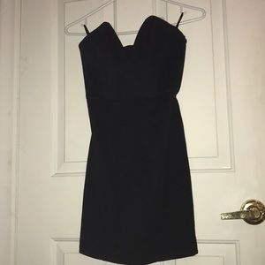 Mini black corset dress